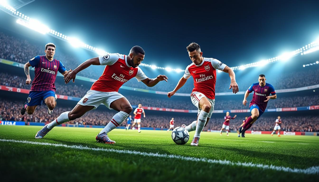 découvrez nos scénarios de paris en direct pour le match arsenal vs barcelone du 28 octobre 2025. analysez l’évolution du score pour optimiser vos mises en temps réel sur ce choc européen incontournable.